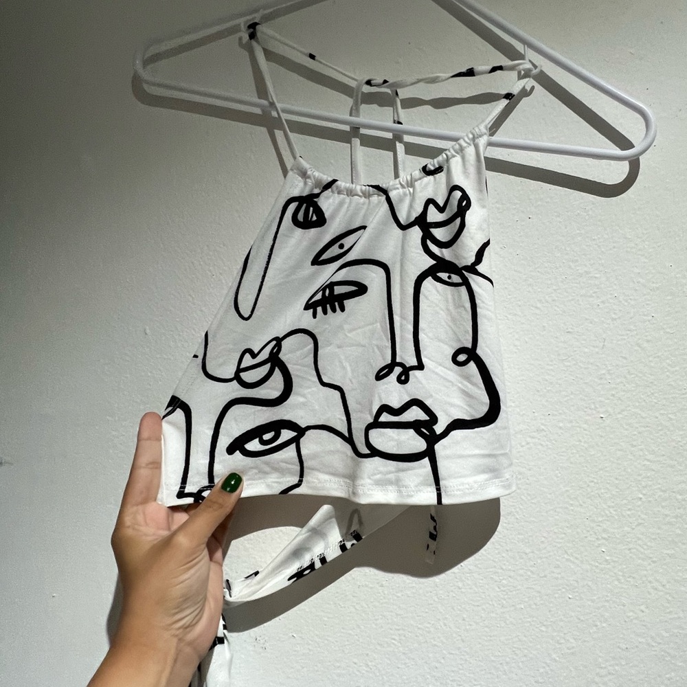 Abstract tank top